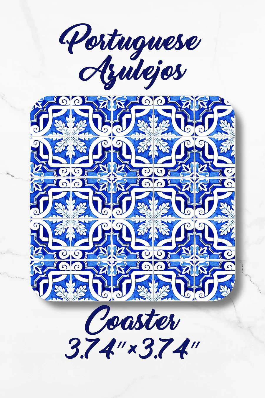 Portuguese Azulejo Tile Coaster, Design12 product image (3)