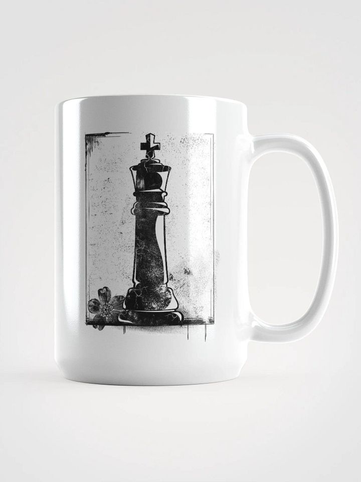 Grunge Chess: The King 15 oz. mug product image (1)