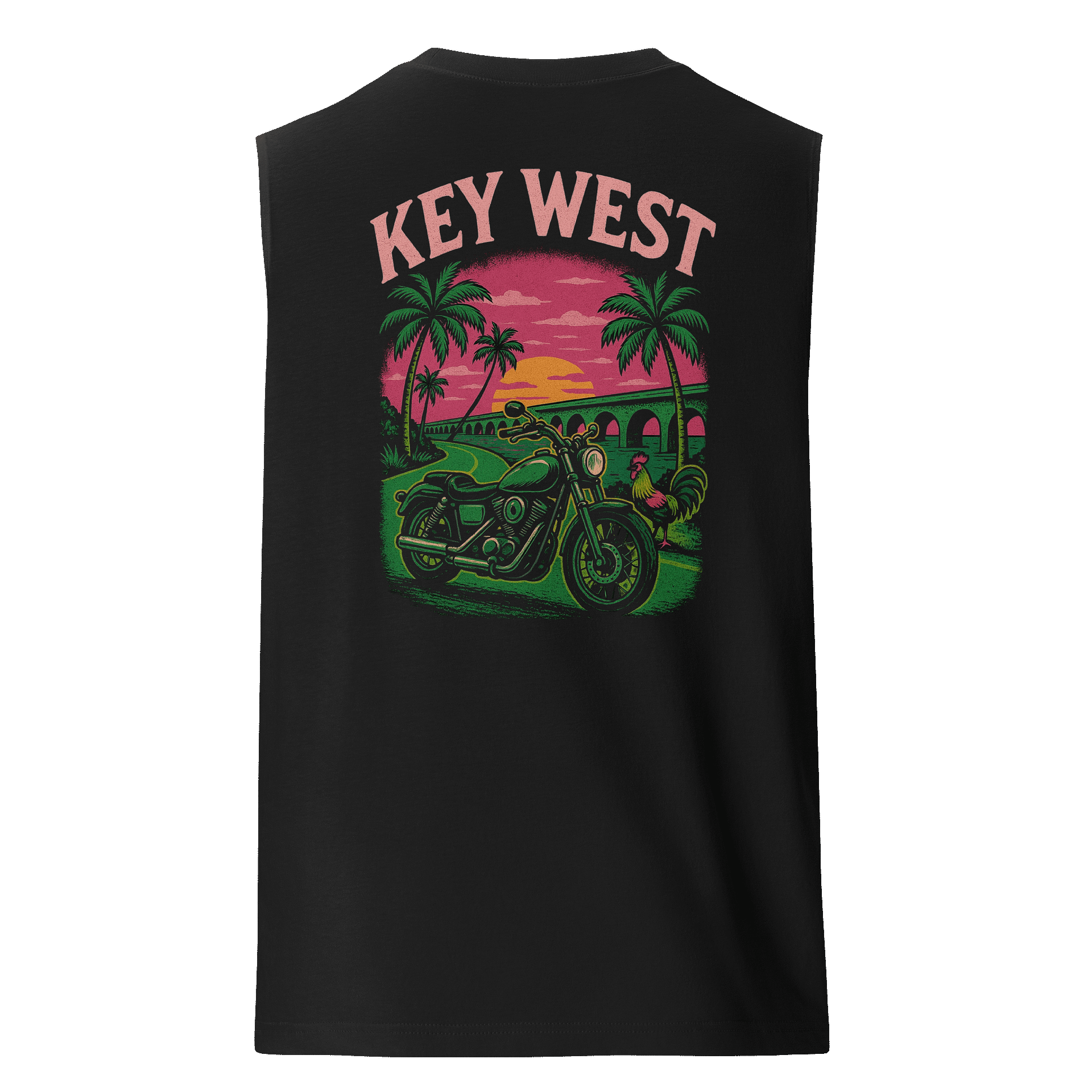 Key West Rider Rooster Men's Tank Top product image (5)