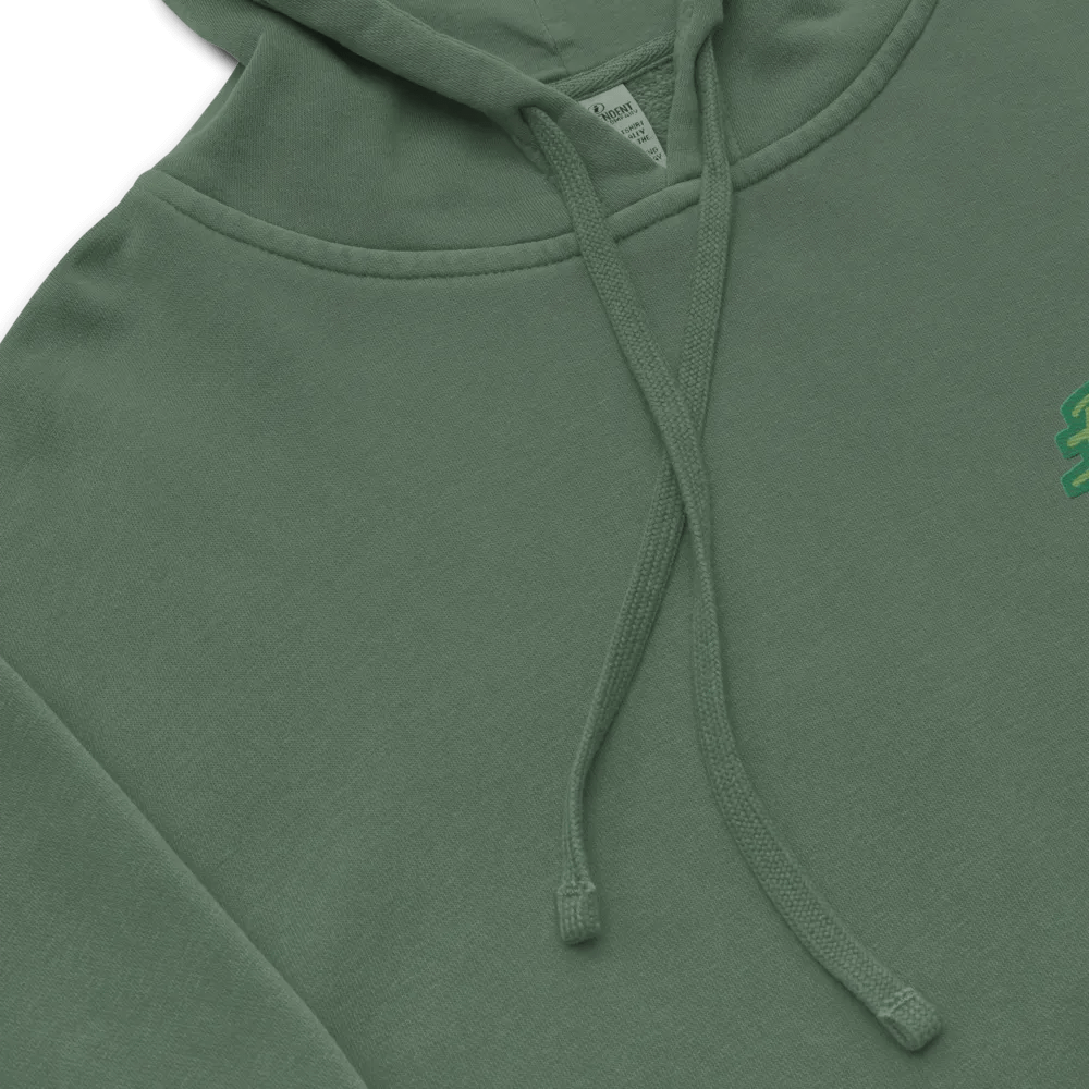 Bubbly and a B*tch (L.C. moss design) embroidered pigment-dyed hoodie product image (19)