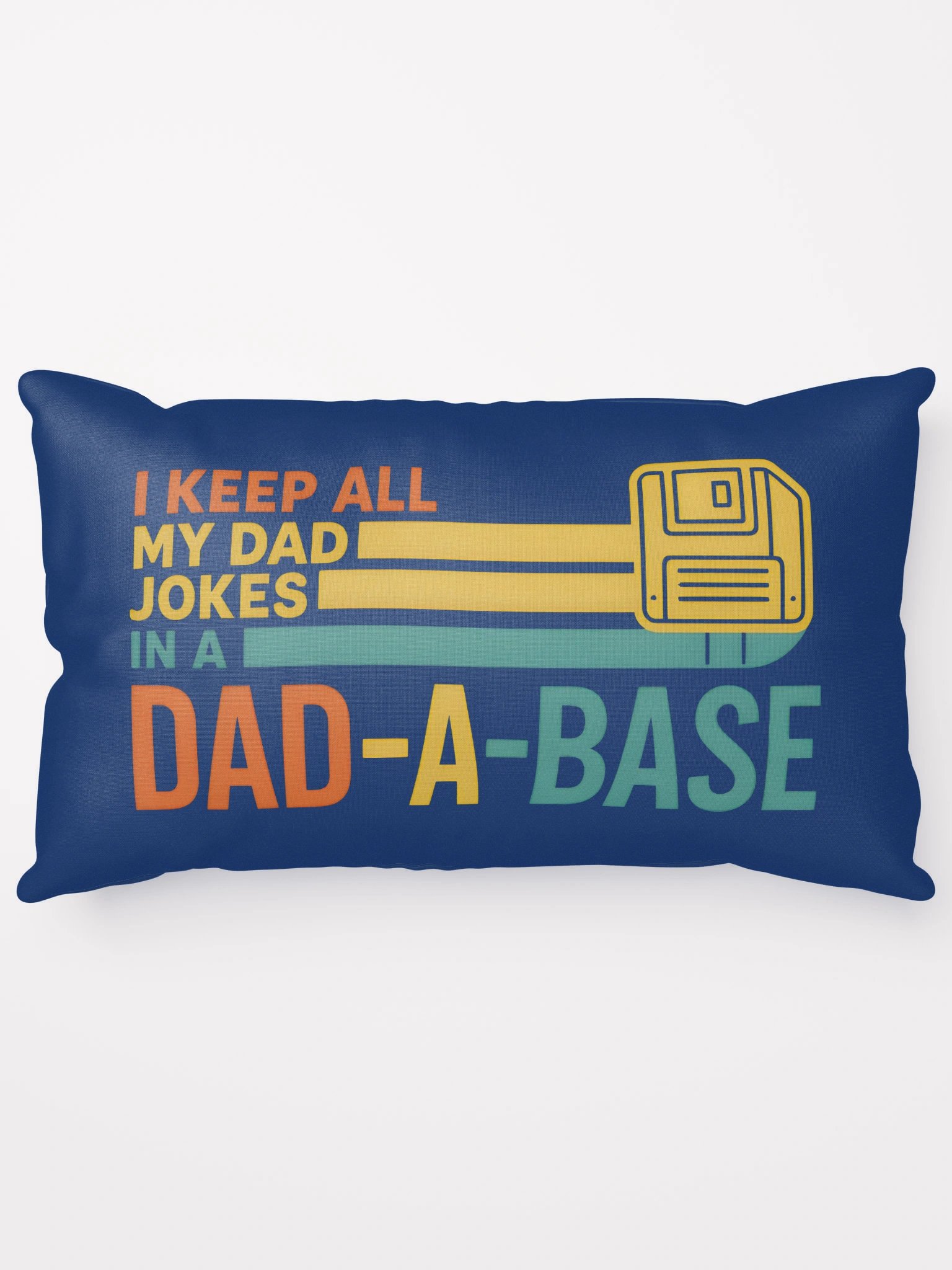 Dad-A-Base Pillow | Funny Programmer Dad Throw Pillow | Retro Tech-Inspired Father’s Day Gift product image (2)