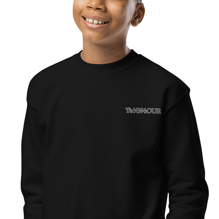 Embroidered White Outline Youth Sweatshirt product image (1)