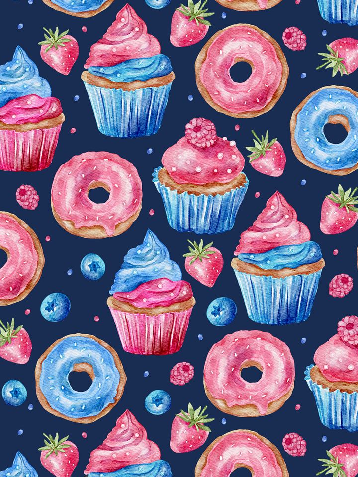 Sweet Cupcake - Seamless Pattern product image (1)