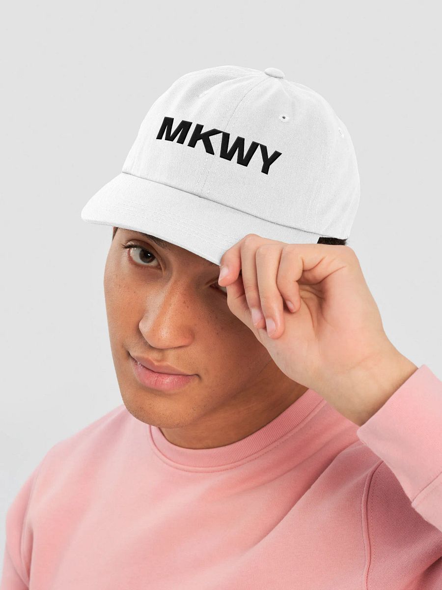 MKWY Classic Dad Hat: White product image (3)