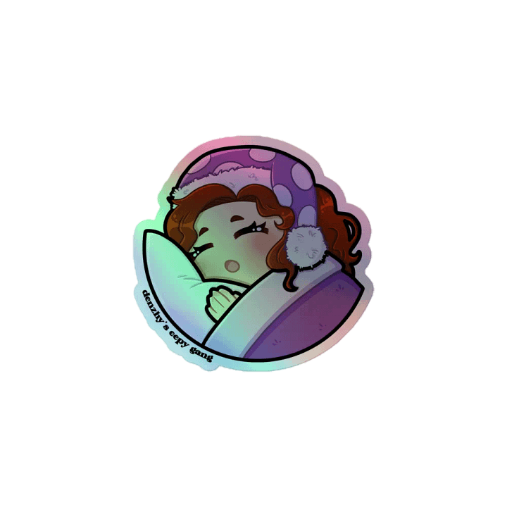 Denzhy's eepy gang holographic sticker product image (1)