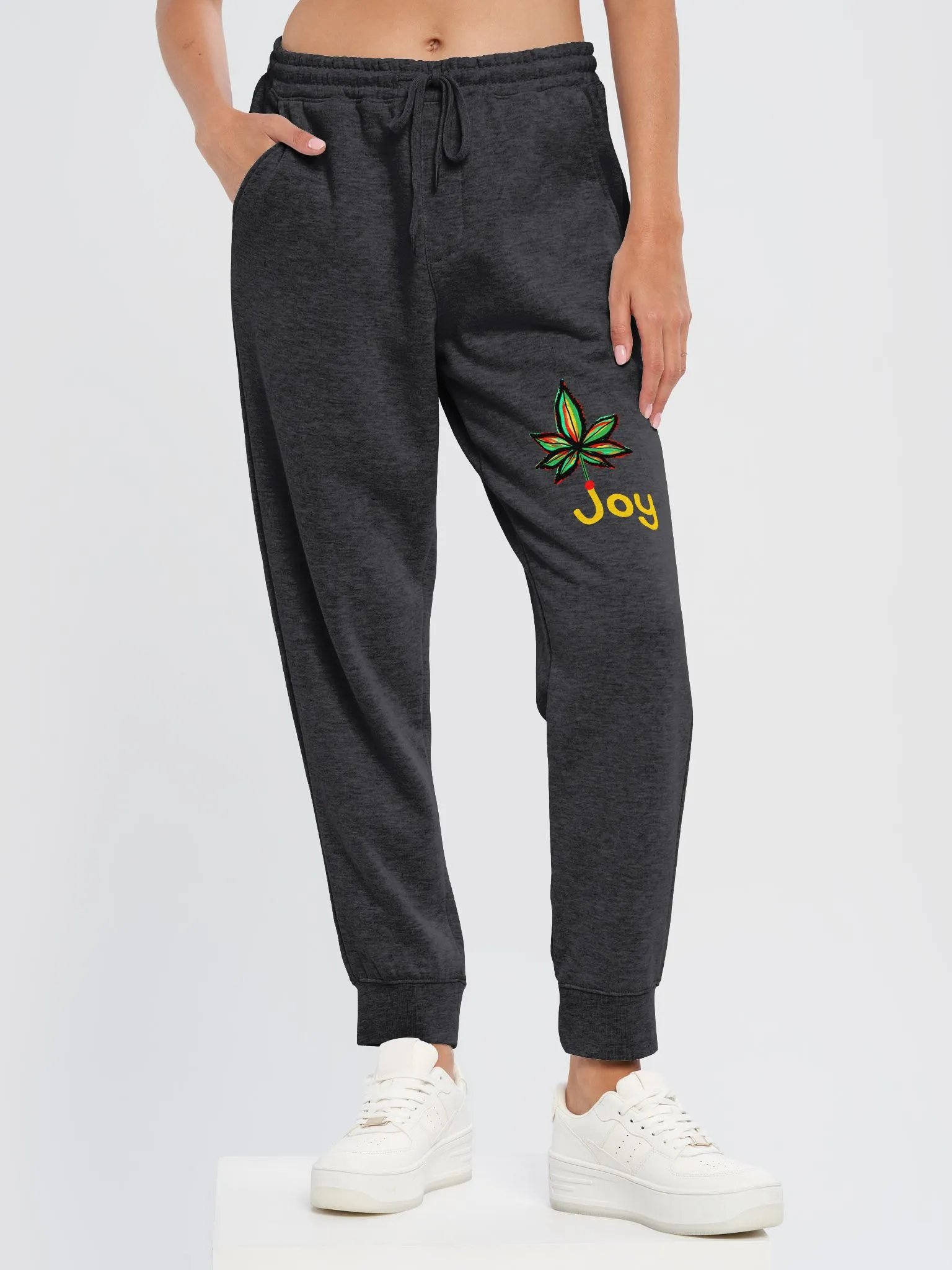 Cheery Red Smiley Face & Joy Leaf Joggers product image (6)