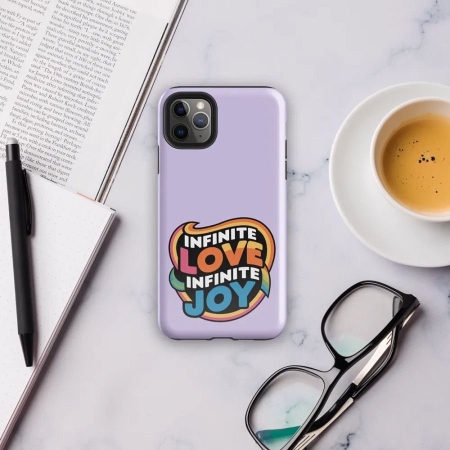 Infinite Love Infinite Joy Tough Case for Iphone (Purple) product image (6)