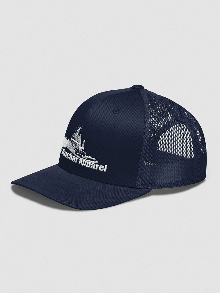 White Marco tug Retro Trucker Hat product image (2)