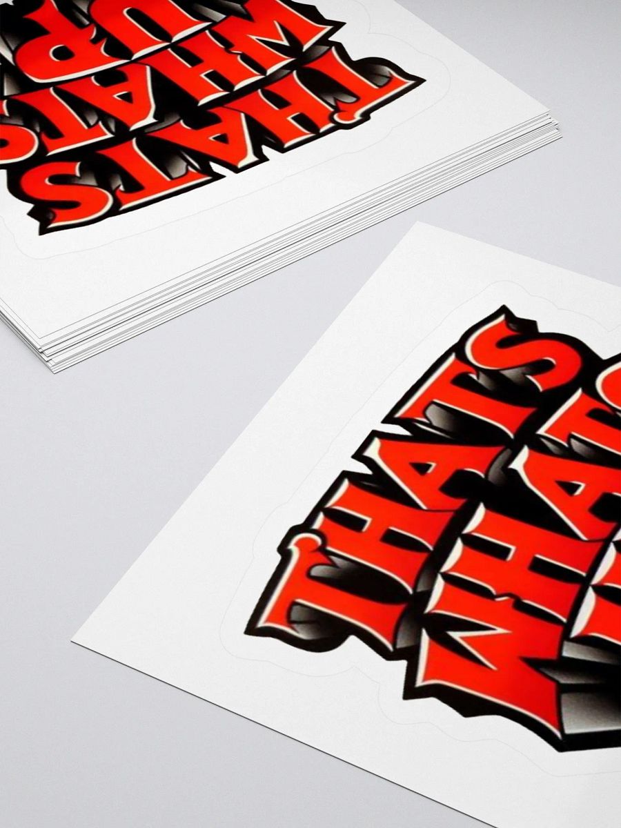 Vibrant 3D 'THAT'S WHAT'S UP' Sticker product image (7)