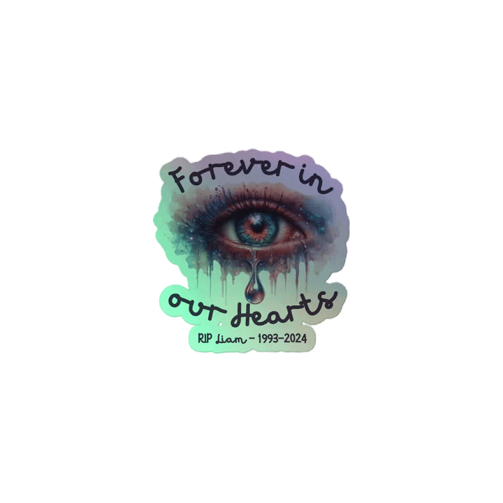 Holographic sticker in memory of Liam Payne product image (2)