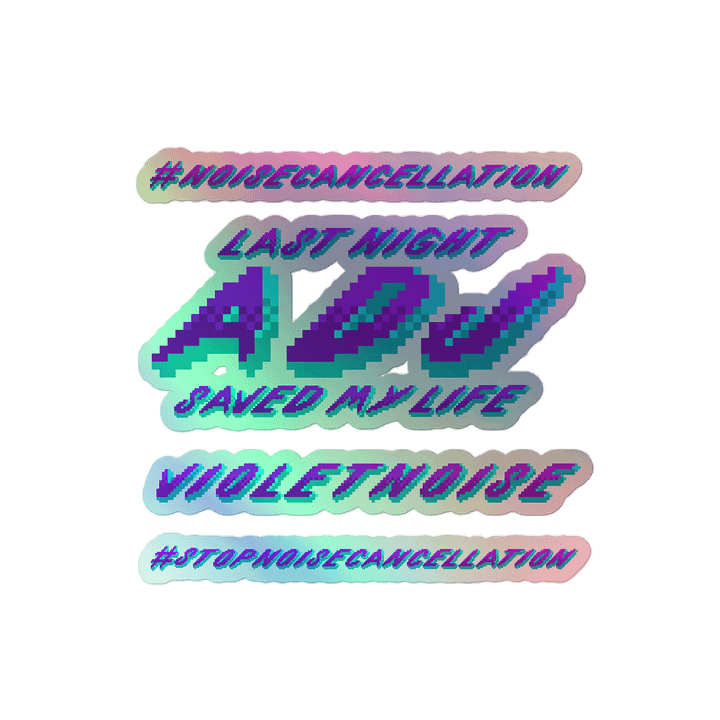 VioletNoise Holo Sticker Sheet product image (2)