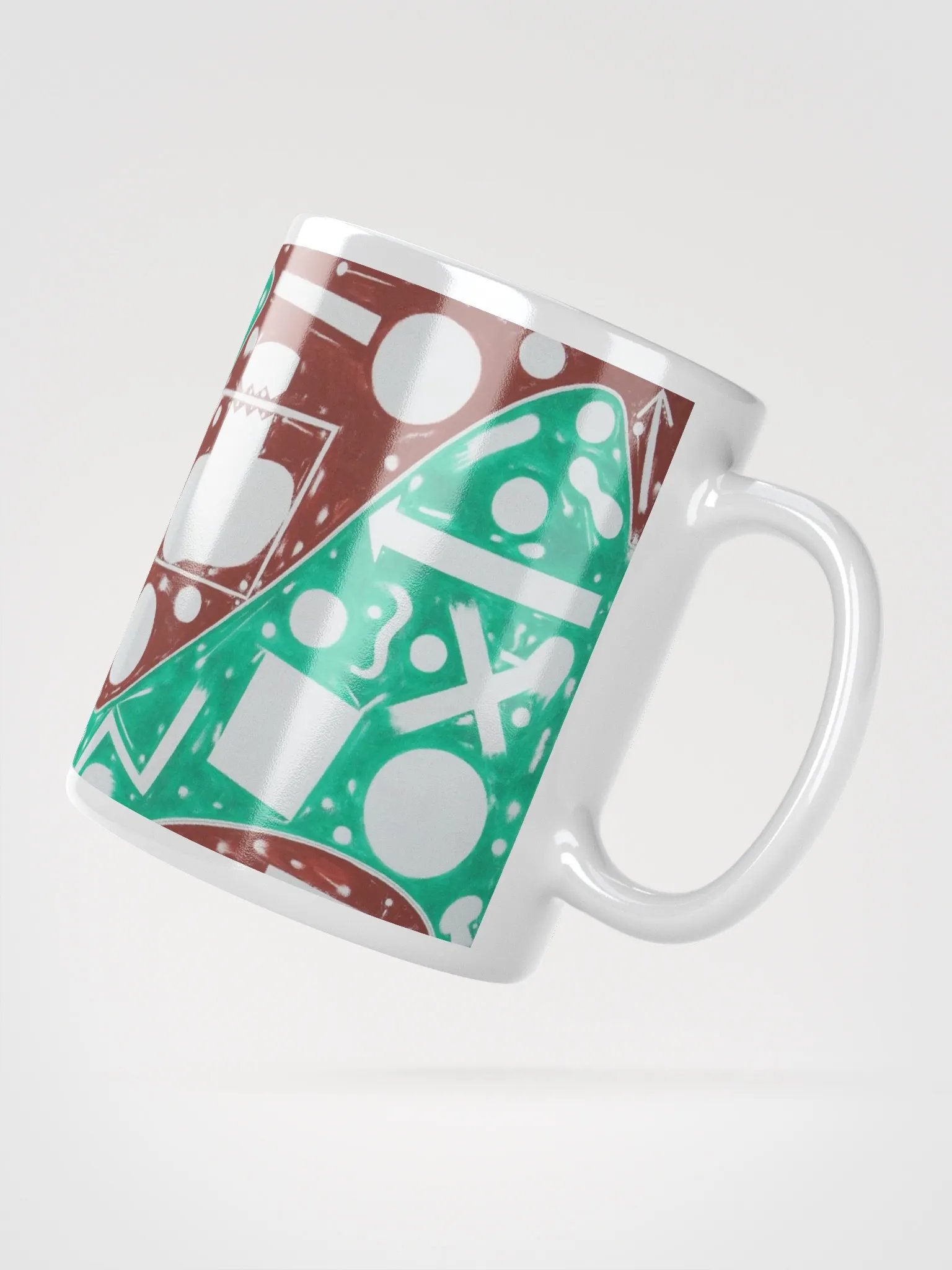 Cartoon Cosmos White Glossy Mug product image (2)