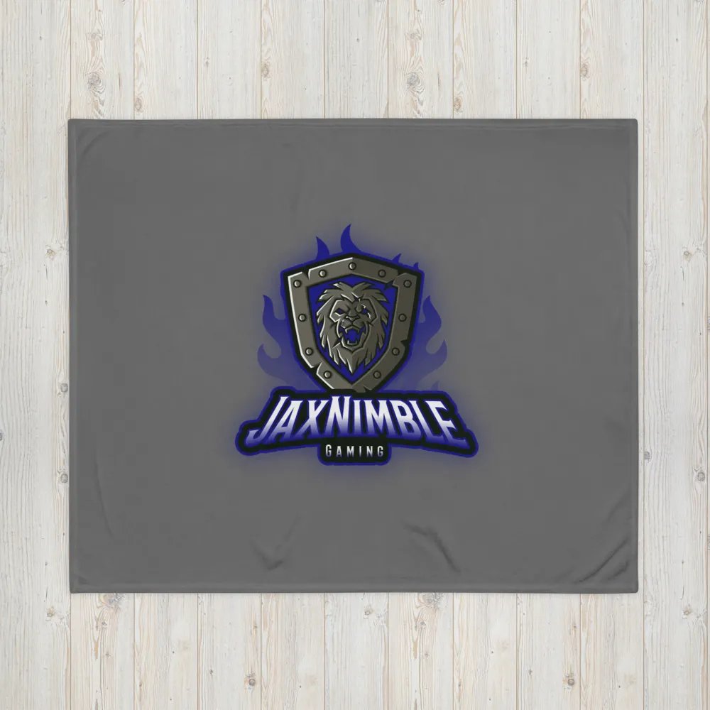 Blue Lion Shield Throw Blanket product image (5)