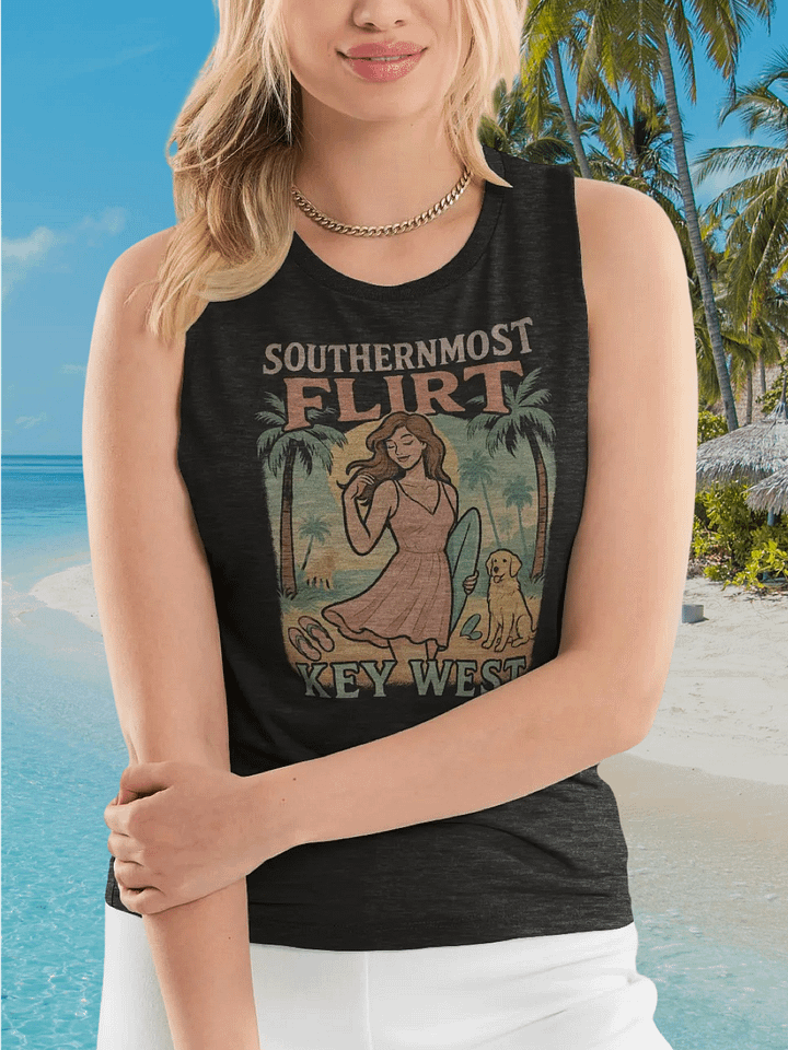 Key West Southernmost Flirt Ladies Ultra-Soft Tank Top product image (1)