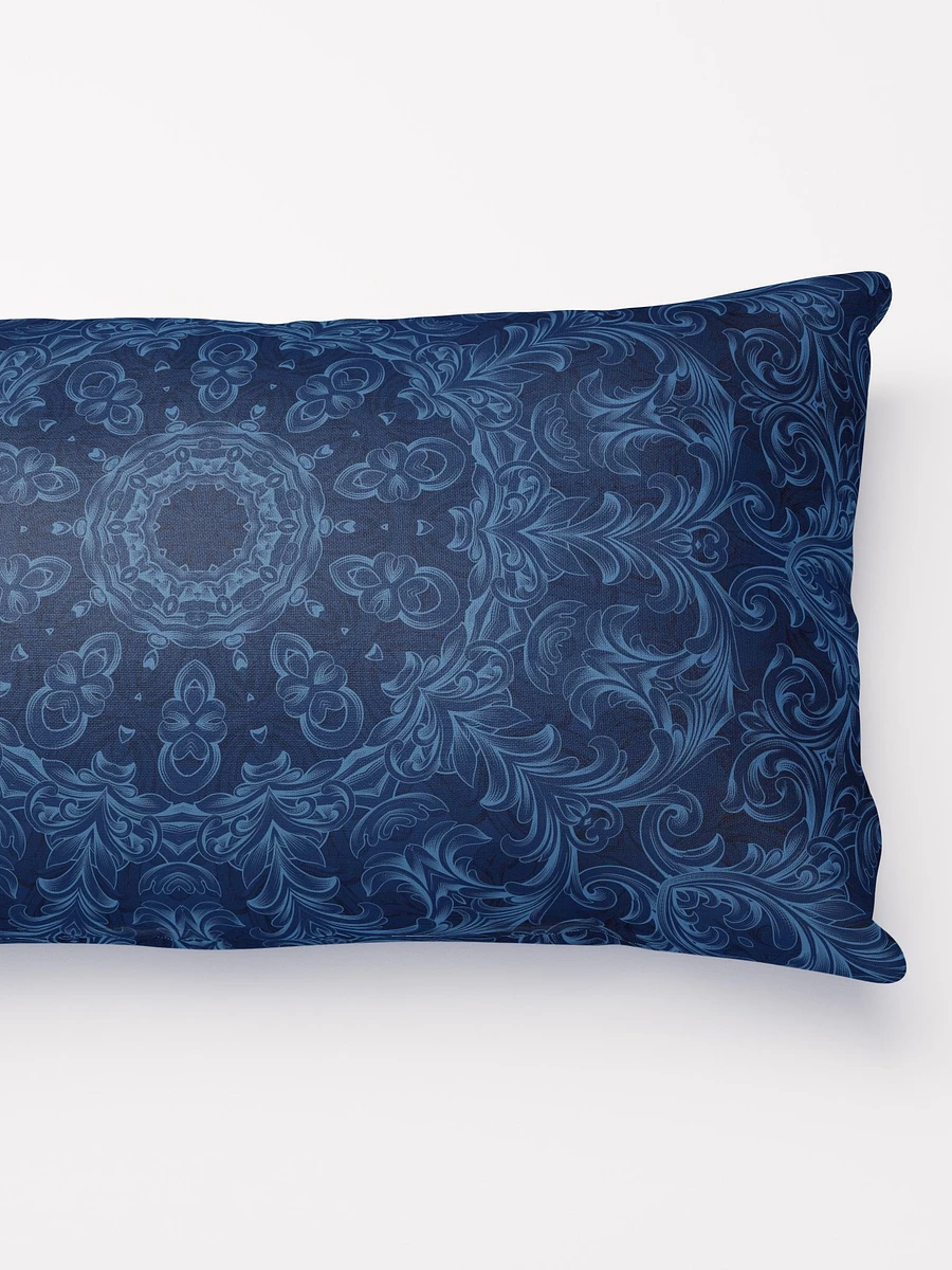Blue Dark Flourish Throw Pillow product image (5)