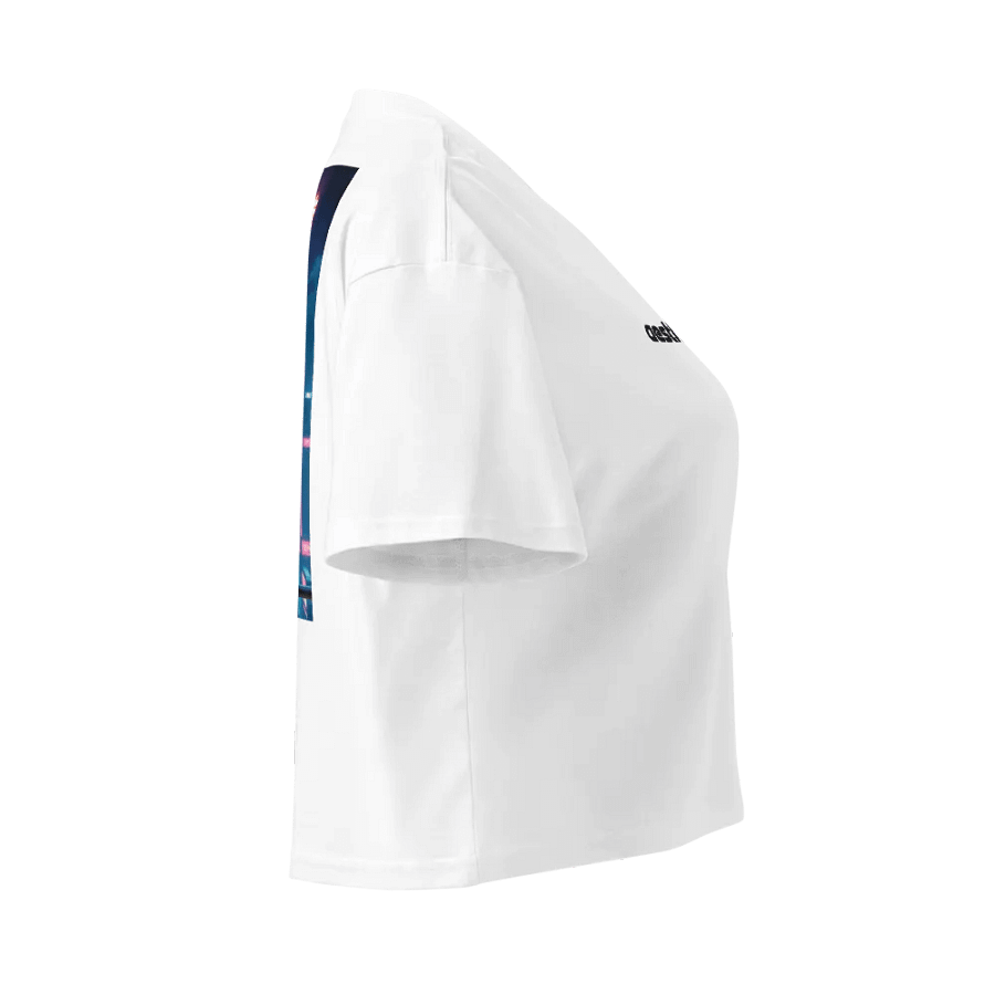 Computer Love Cyborg Premium White Crop Top product image (3)