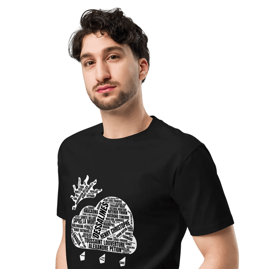 Haitian Heroes Word Cloud T-Shirt product image (6)