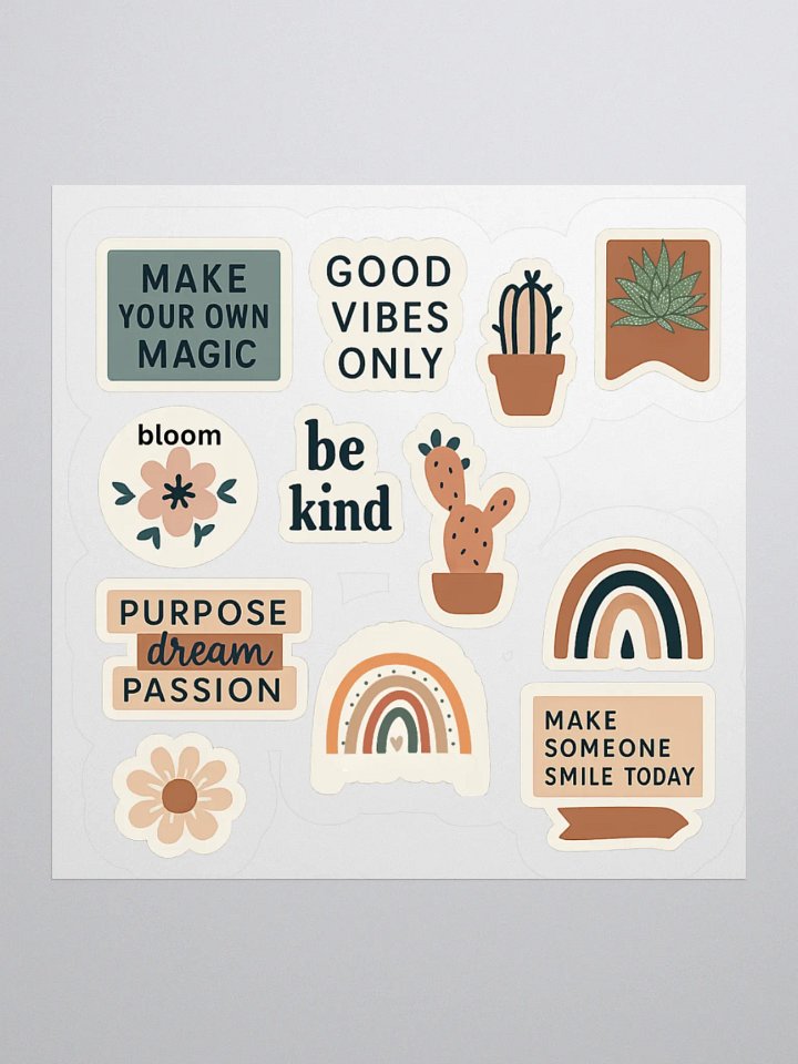 Nature-Inspired Motivational Sticker Set product image (3)