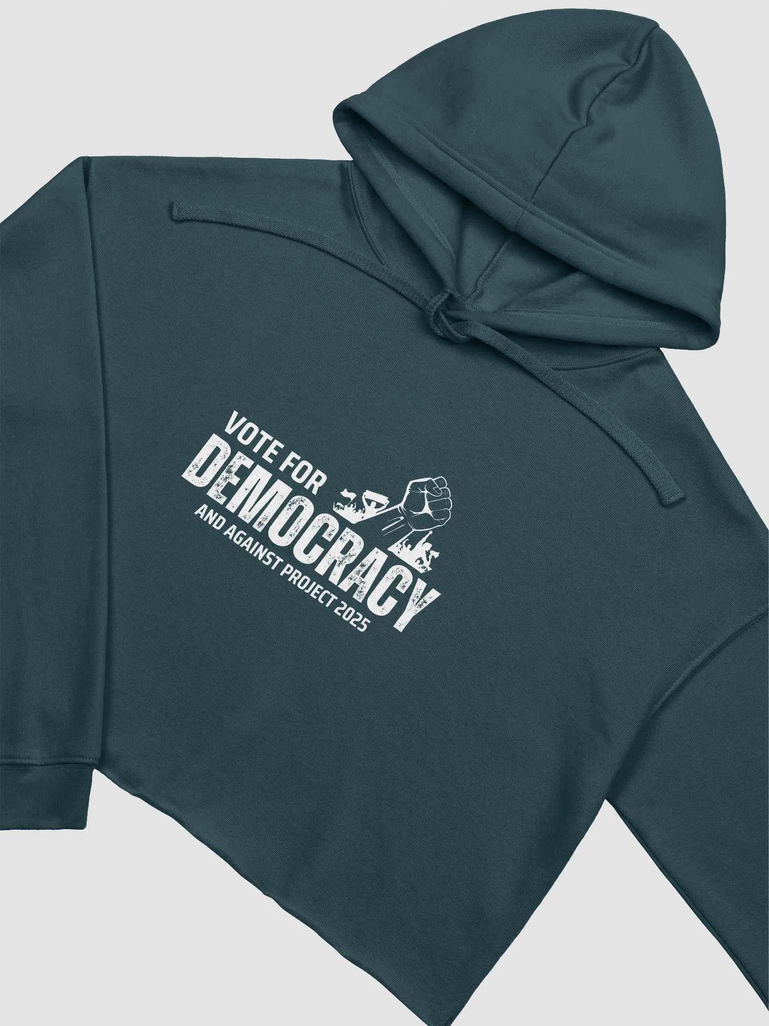 Pris-Vote For Democracy-INDEPENDENT TRADING CO. WOMEN’S LIGHTWEIGHT CROPPED HOODIE product image (20)