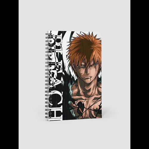🔥 Double-sided anime perfection! This Bleach notebook features Ichigo Kurosaki on the front and his Hollow form on the back —...