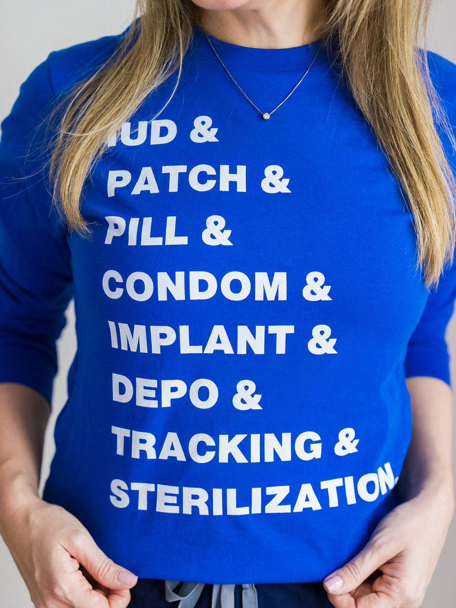 birth control & (long tee with light font) product image (41)