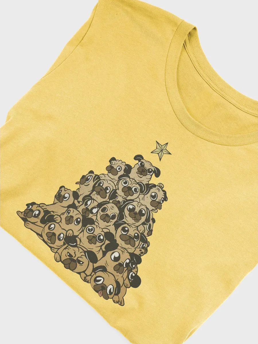 Pug Christmas Tree Premium T-shirt product image (5)