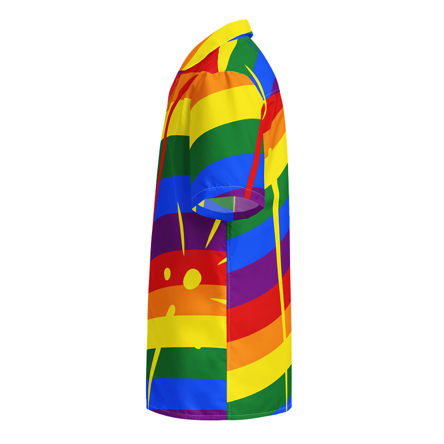 Rainbow Stripe With Color Splash Unisex Shirt - Pride product image (3)
