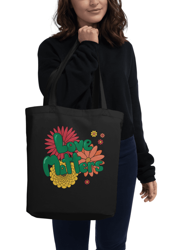 Love Matters Floral Tote Bag product image (3)