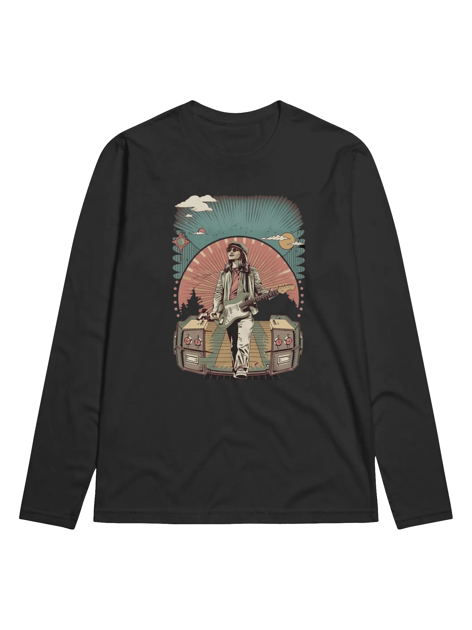 Vintage Guitarist, Long Sleeve T-Shirt product image (1)