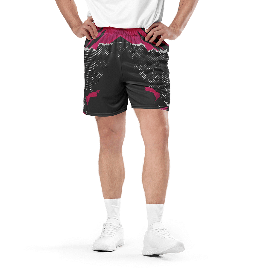 Purple Flash | Recycled Unisex Mesh Shorts product image (2)