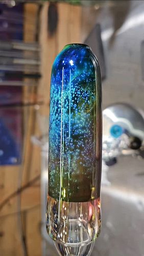 A Field of Star Clusters 🌟 

Made with only 24K Gold, .9999 Silver, Jet black and clear glass 🚀