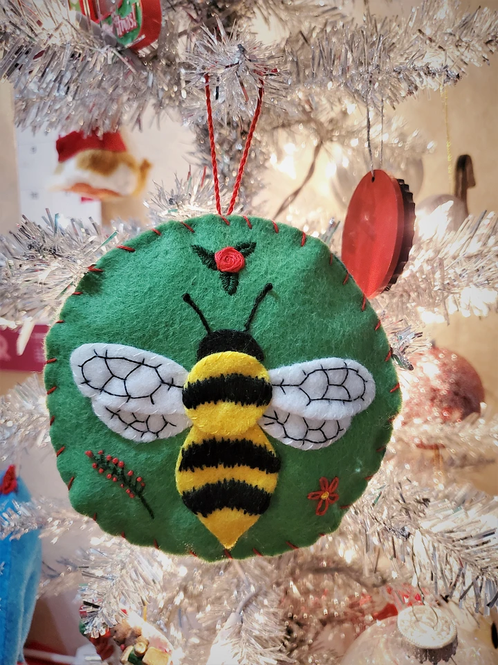 Bee Merry Felt Ornament product image (1)