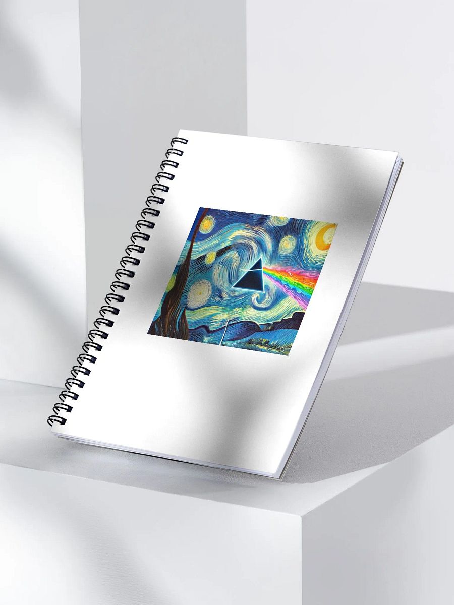 📔 Pink Floyd – Dark Side of the Moon Van Gogh-Inspired Spiral Journal product image (3)
