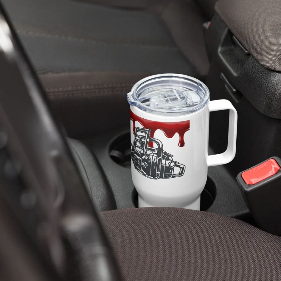 Chainsaw Scare! Travel Cup product image (7)