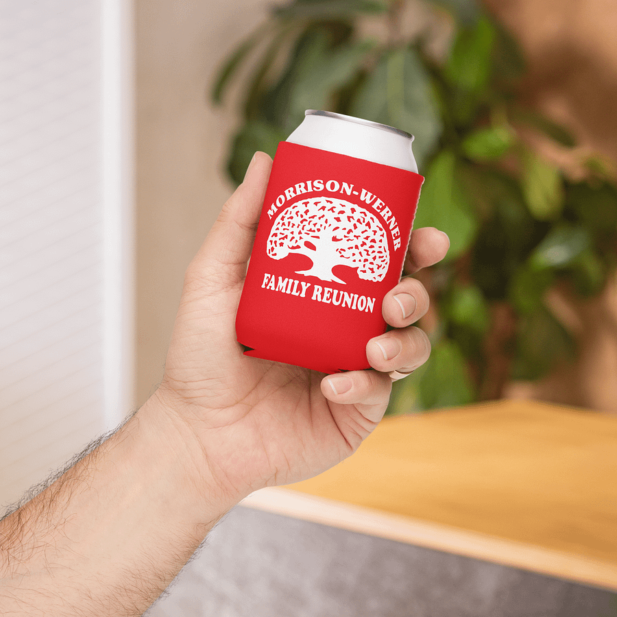 "Morrison-Werner Family Tree" Can Coozie (Red) product image (4)