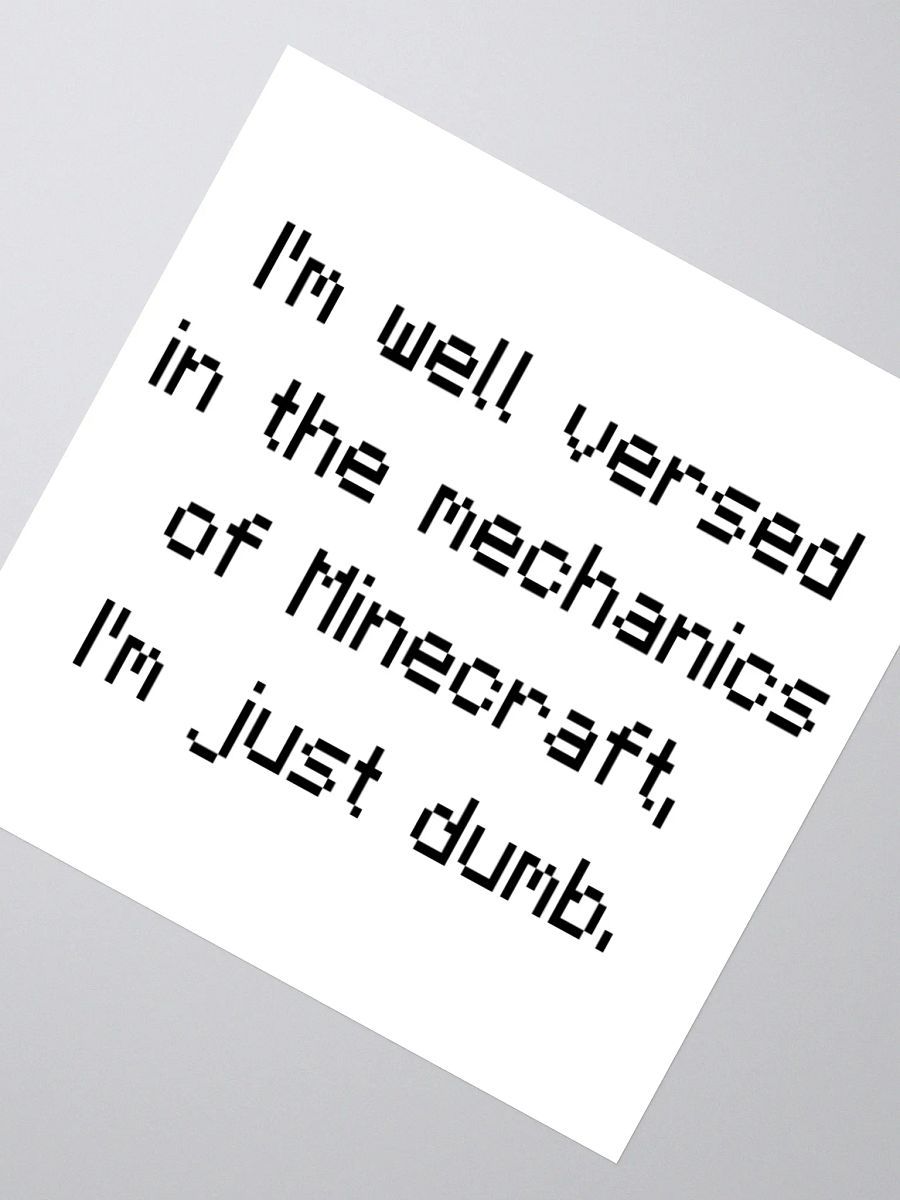 Sticker of Truth (Minecraft Edition) product image (4)