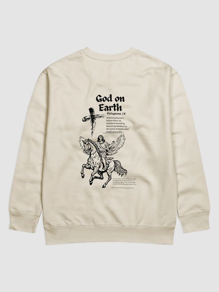 God on earth Philippians 2:8 ( Long-sleeve) crew neck unisex product image (6)