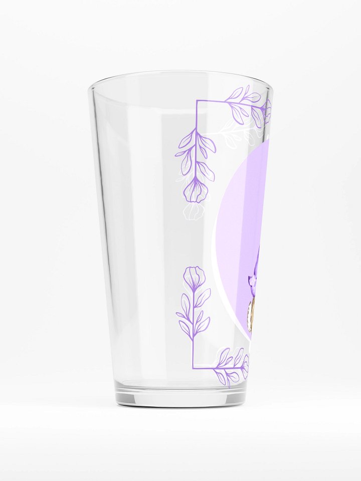 Purple Rabbit Watercolor Shaker Pint Glass product image (2)