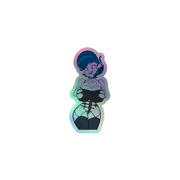 Goth C4ndy Valentine Sticker Holographic product image (1)