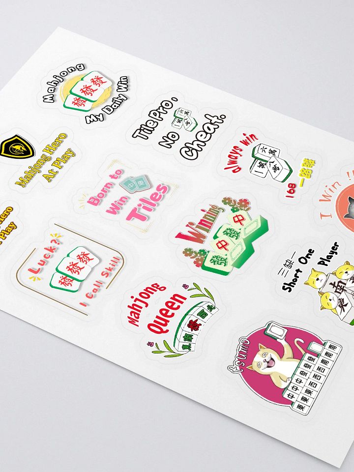 Mahjong Gift_12-piece Mahjong Sticker Set product image (2)