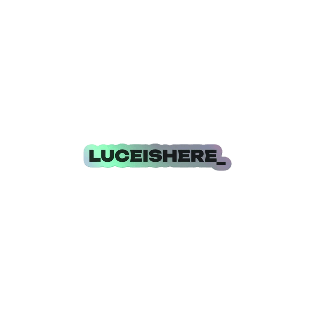 LuceIsHere_ Holographic Sticker product image (1)