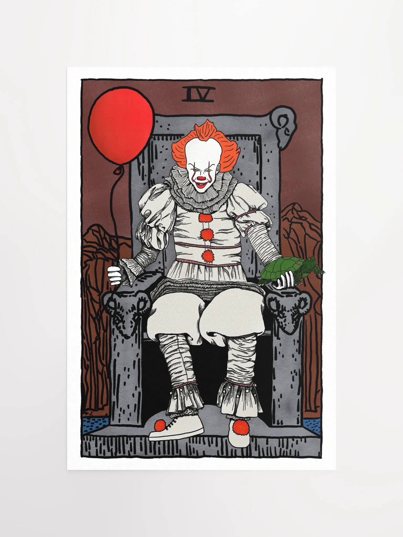 New Pennywise Emperor Tarot Card Print product image (4)