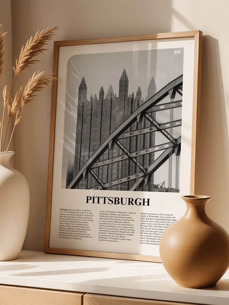 Pittsburgh 01 Newspaper Poster product image (3)