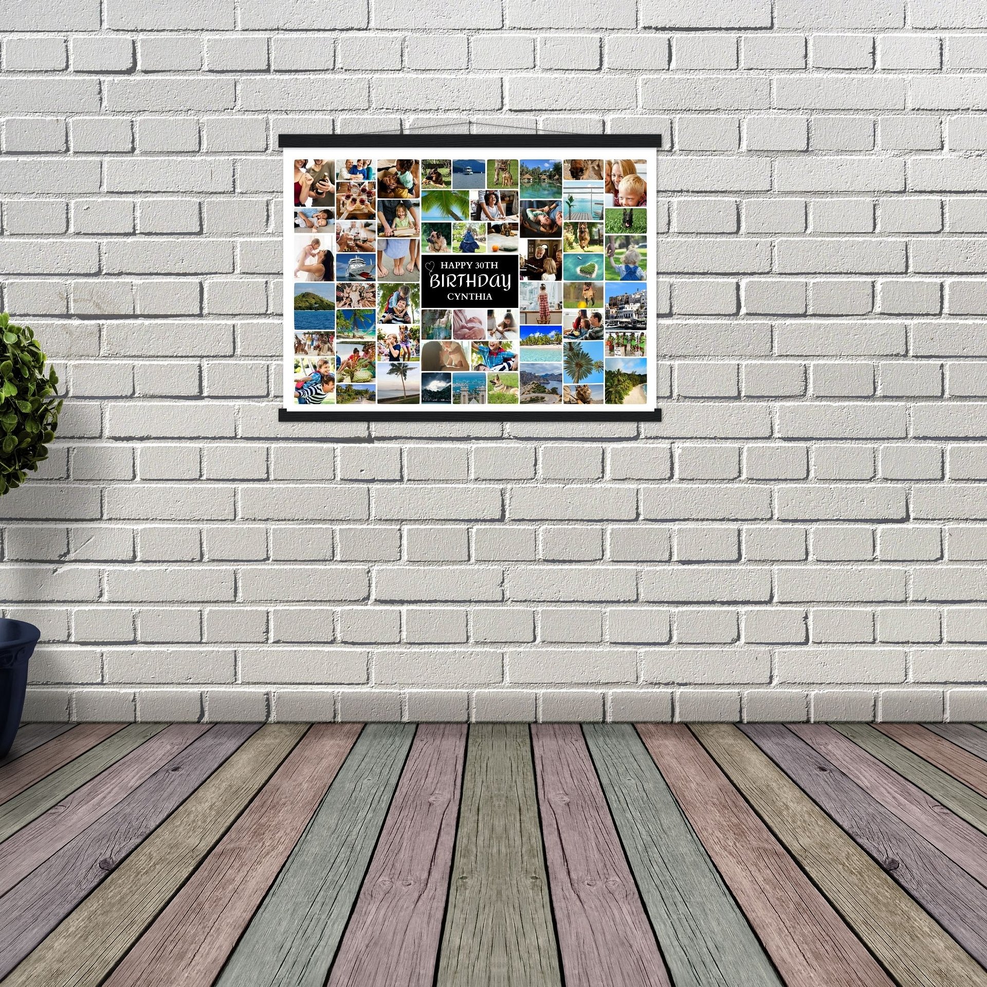 Birthday Photo Collage for 56 Photos Canva Template product image (5)
