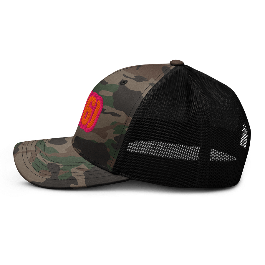 Vibrant Camo Charm Trucker Hat 416 Area code product image (3)