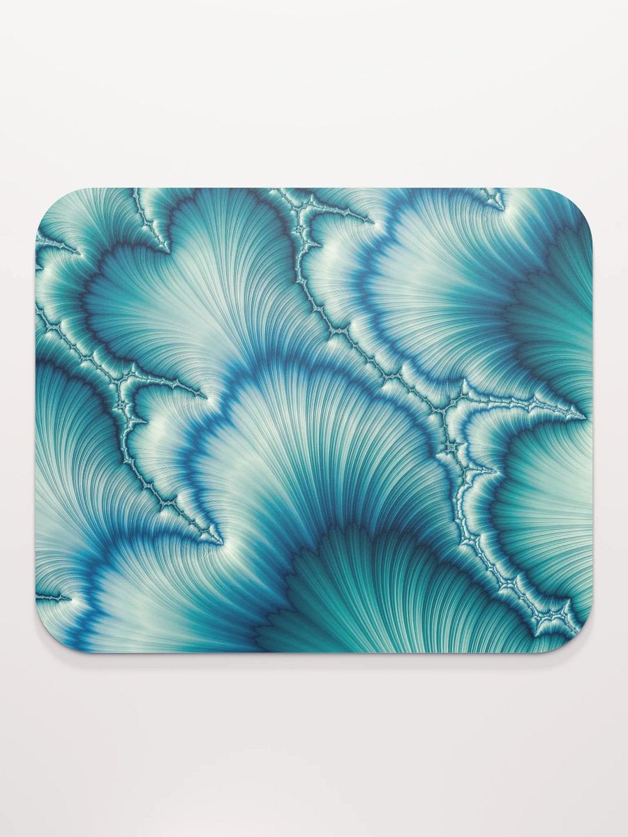 Feathered Blue Fractal Mouse Pad product image (2)