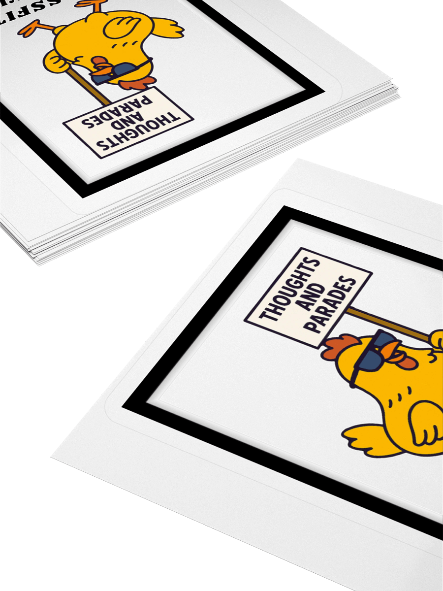 Thoughts and Parades Sticker product image (8)