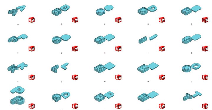 KEYCHAIN LETTERS | digital diy project product image (2)