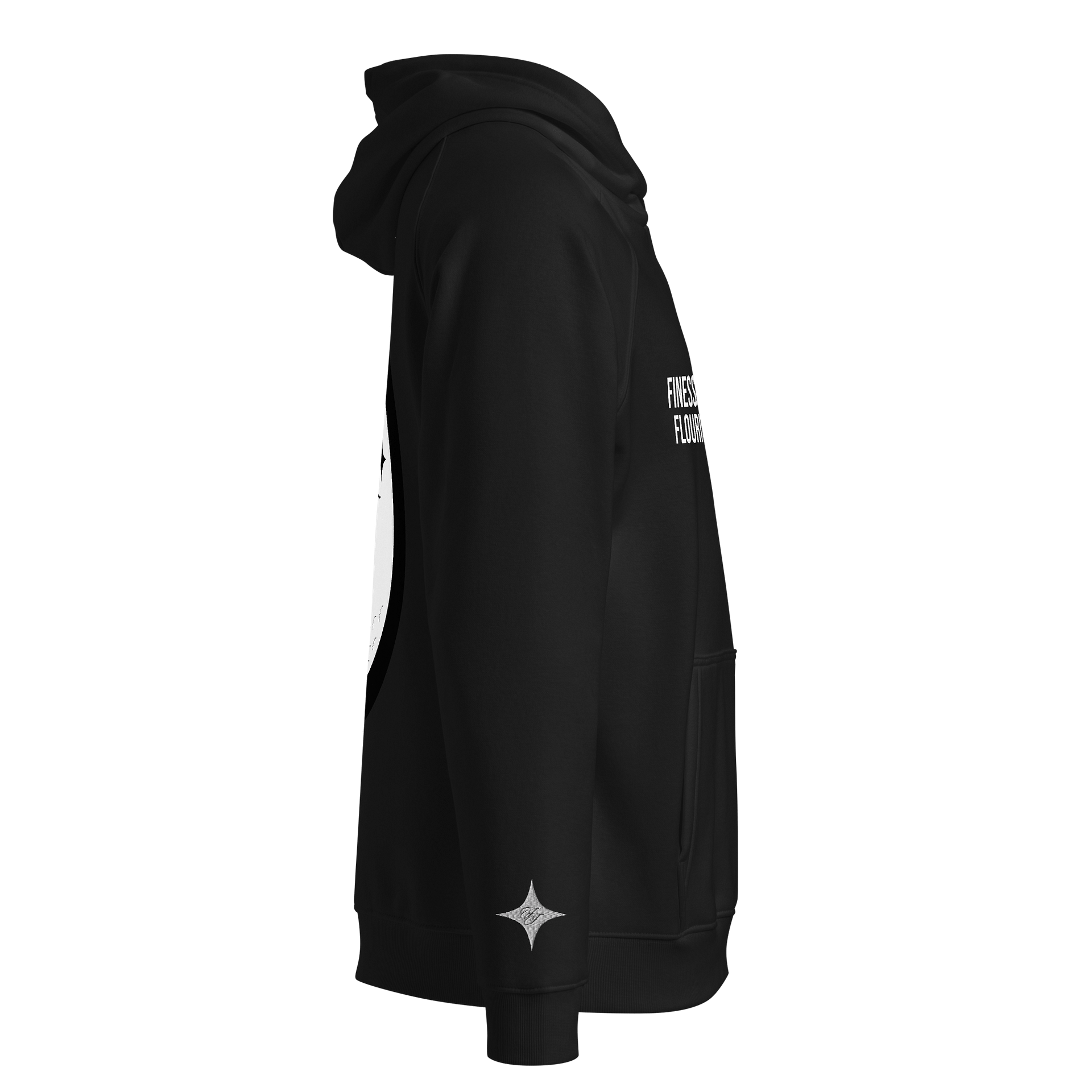 F&F Slogan Eco Raglan Hoodie (WHT) product image (4)