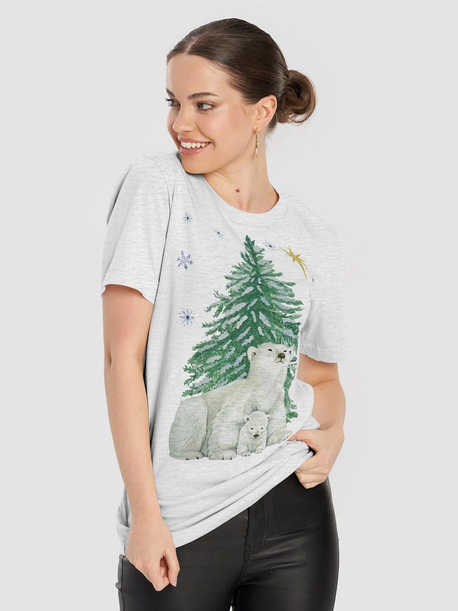 Arctic christmas polar bear mom and cub T-Shirt product image (4)
